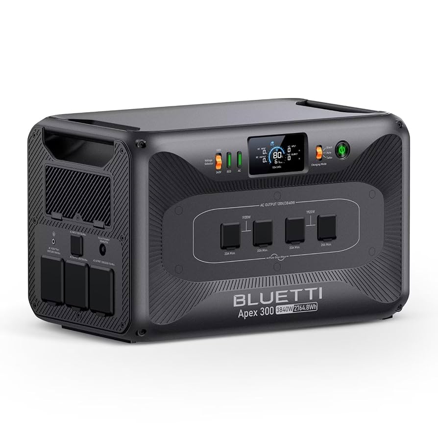 ほぼ新品 BLUETTI Apex 300 ポータブル電源 Amazon.com : BLUETTI Apex 300 Portable Power Station, 2764.8